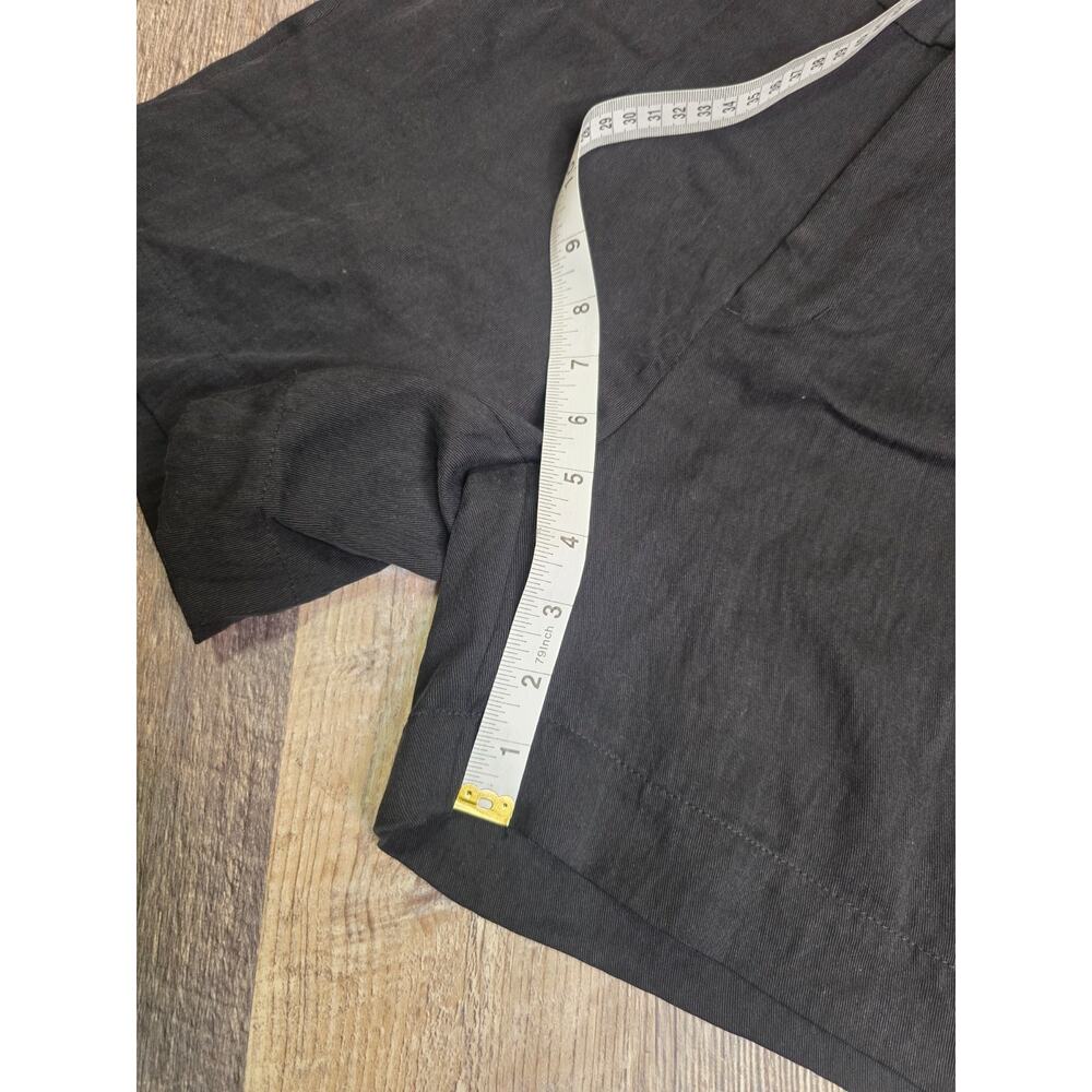 A New Day Womens Size 2 Black High-Rise Pleat Front Tie Belt Shorts - Picture 3 of 6
